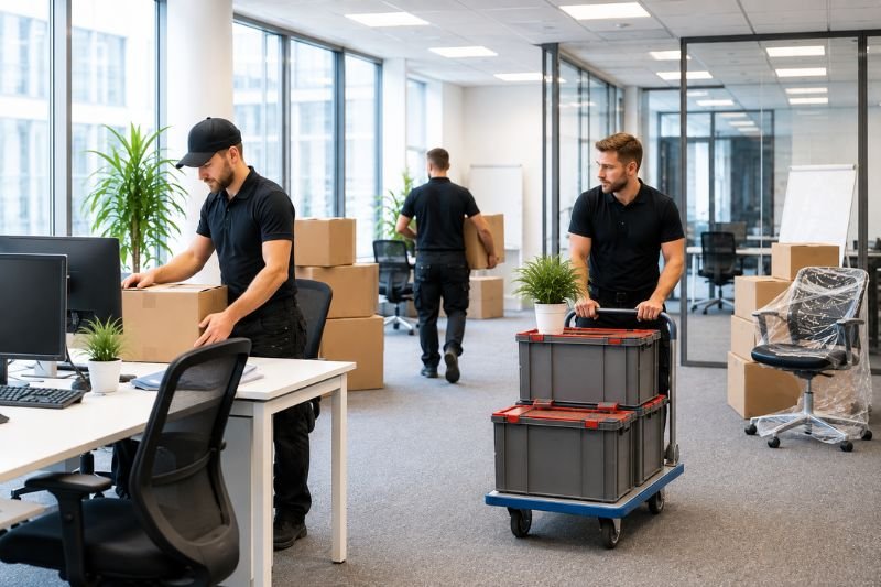 Kontoravvikling med tømming av møbler og utstyr
